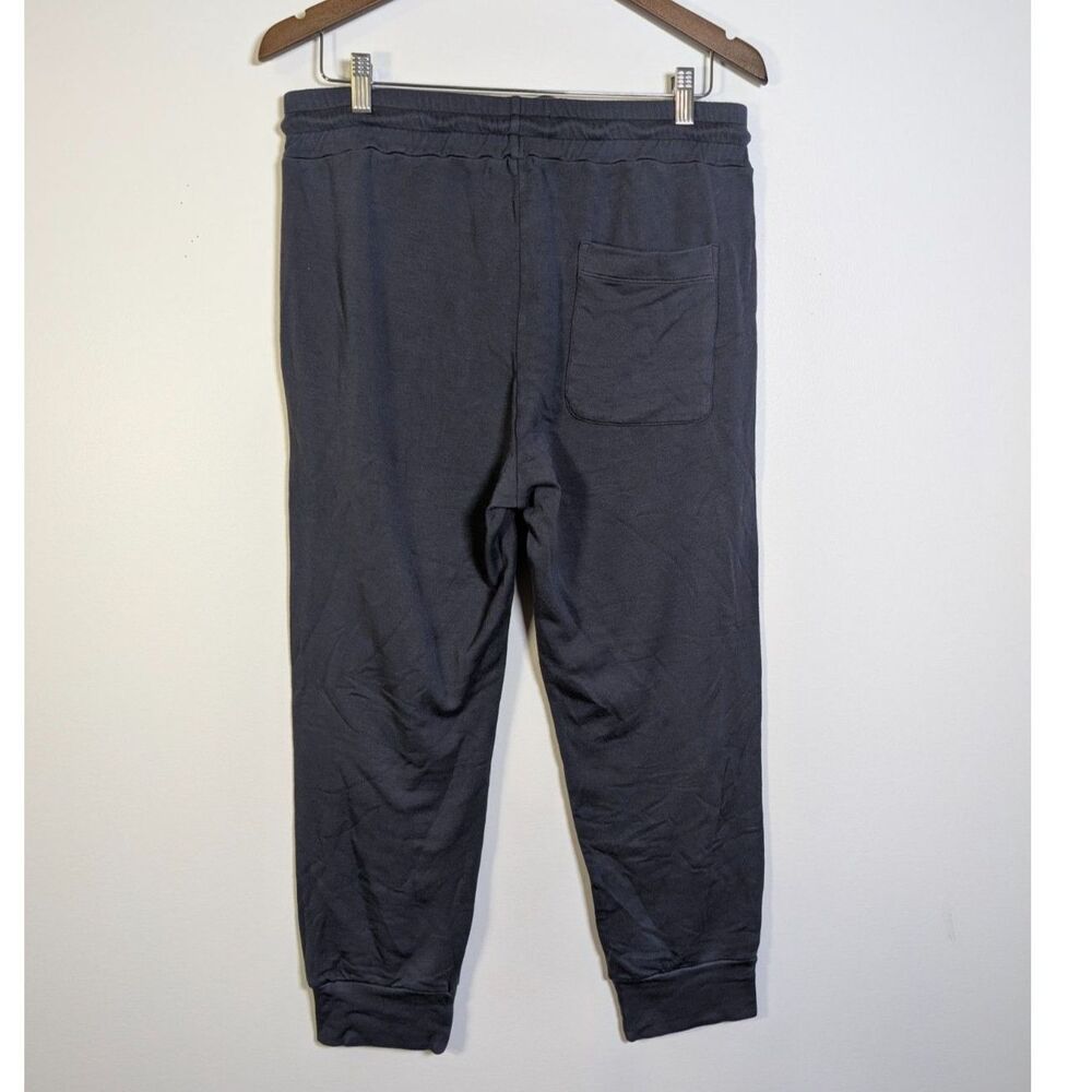 Velvet By Graham Spencer Crosby Luxe Fleece Joggers Charcoal Grey M Unisex Fit - Picture 3 of 8